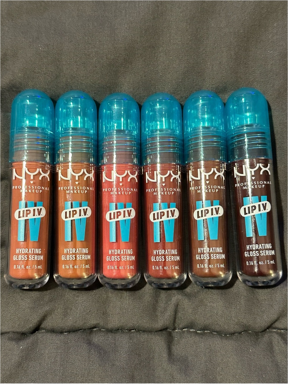 NEW NYX Professional Makeup Lip IV Hydrating Gloss Serum Bundle – 6 Full Shades